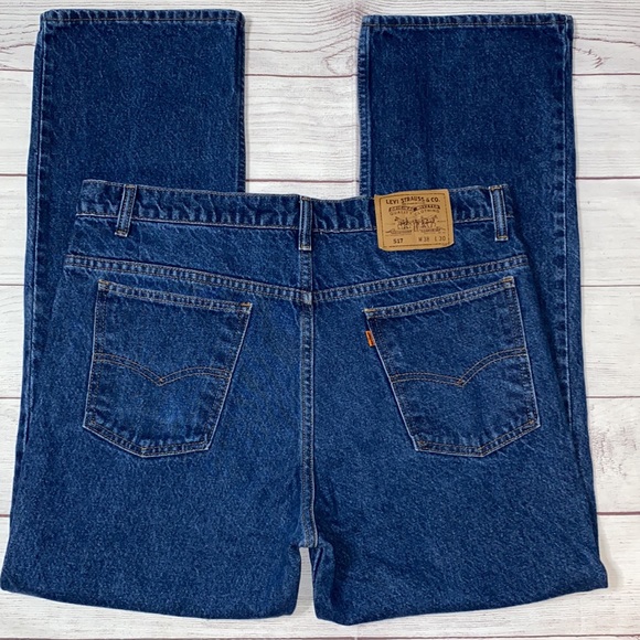 VINTAGE Levi’s 517 Dark Wash Orange Tab 1992 - Picture 2 of 16